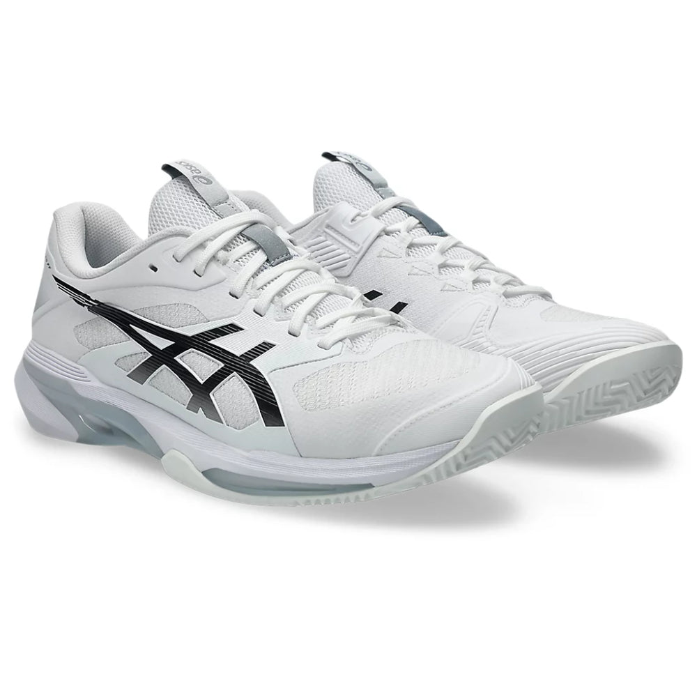 Asics Men's Solution Speed FF 4 Clay Tennis Shoe (White/Black)