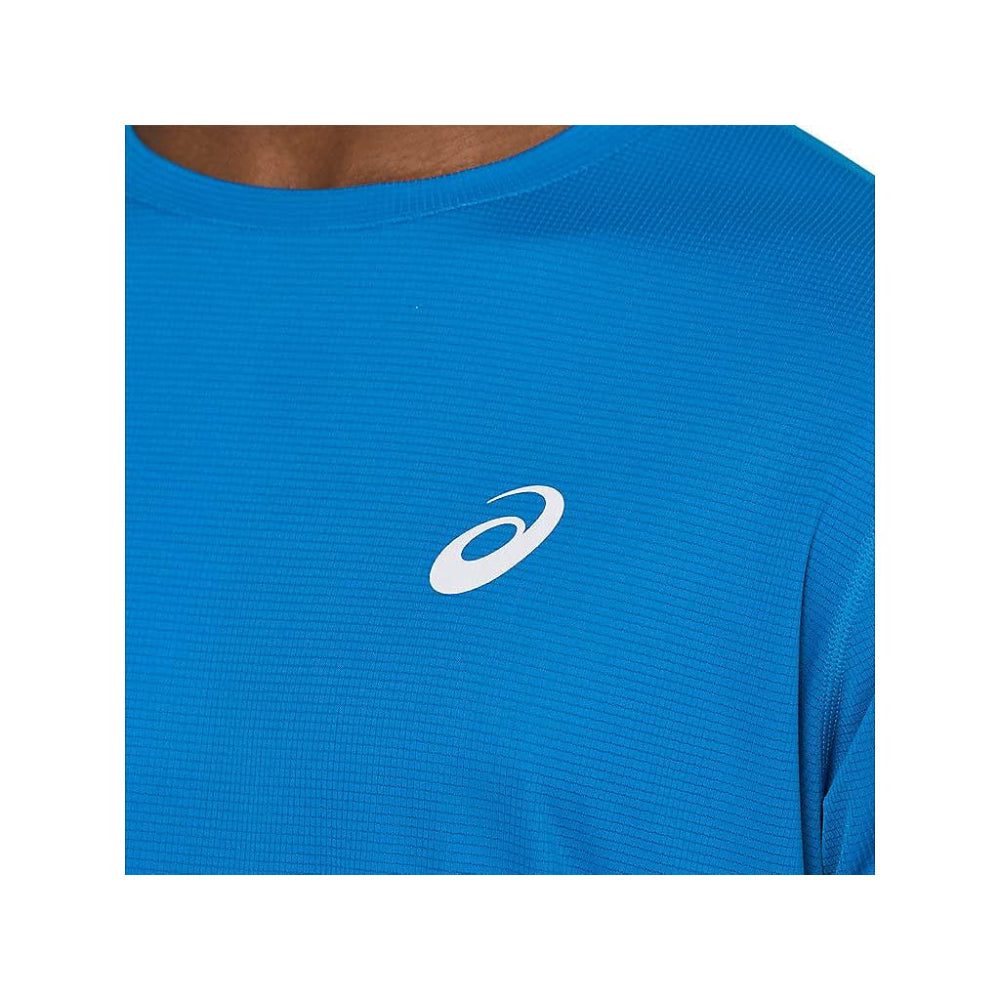 asics men best color short sleeve Blue Top