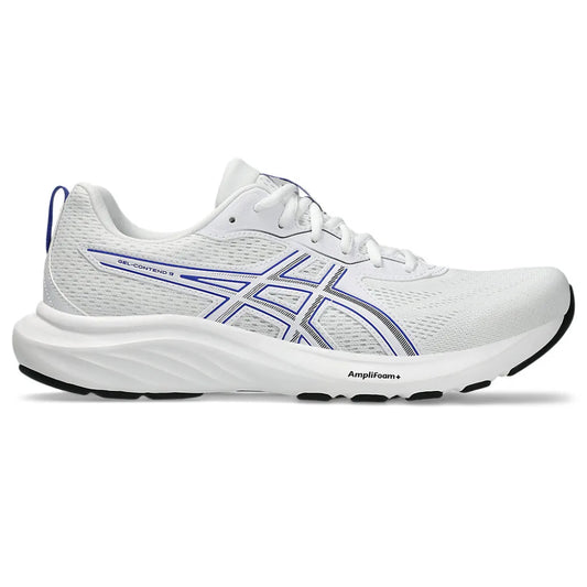 ASICS Men's Gel-Contend 9 Running Shoe (White/Dark Cobalt)