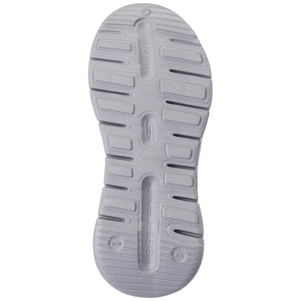 skechers best arch fit go foam 1 grey sandal