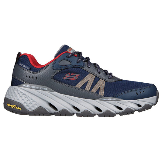 skechers latest glide-step trail-oxen navy running shoe