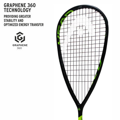 Head Graphene 360 Speed 110 Squash Racquet (Black/Green)