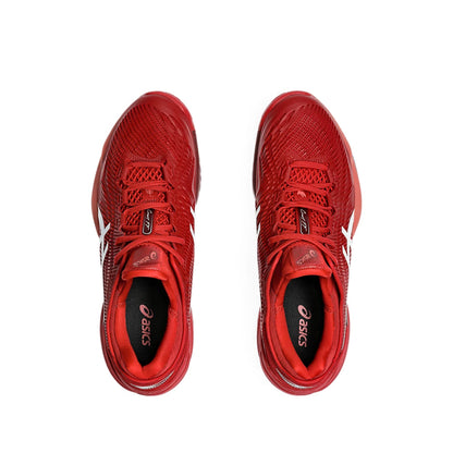 asics Court FF 3 Novak best tennis Cranberry,White Shoe