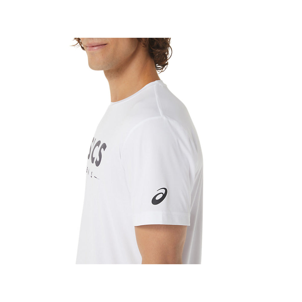 asics top design Court Tennis Graphic white Top