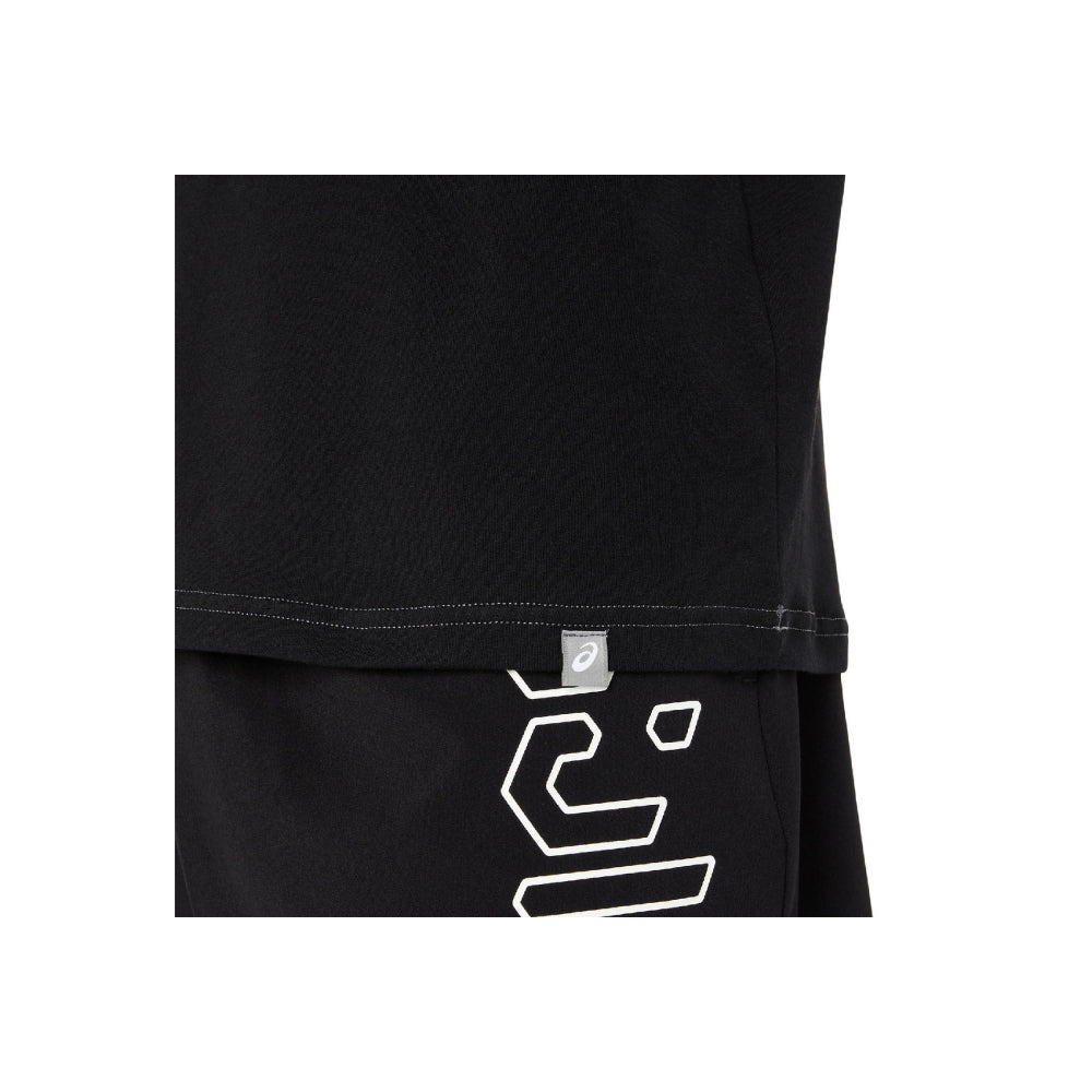 ASICS Men's Hex Graphic Cotton Blend Short Sleeve Top (Performance Black)