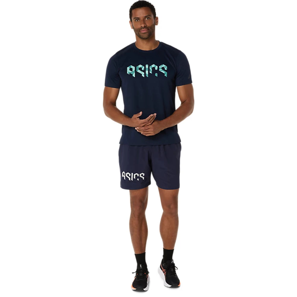 ASICS Men's Hex Graphic Tee (Midnight Blue)