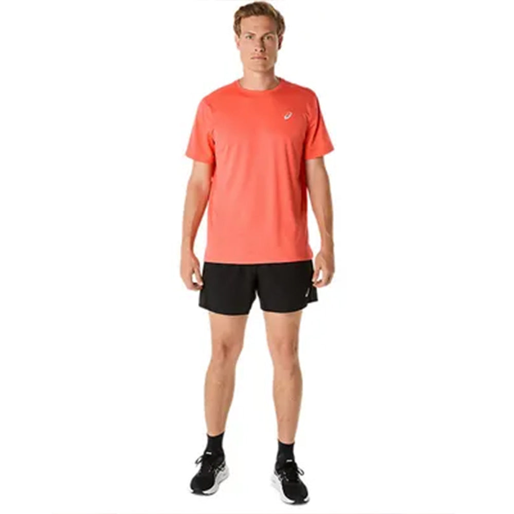 ASICS Men's Silver SS Top (Orange)