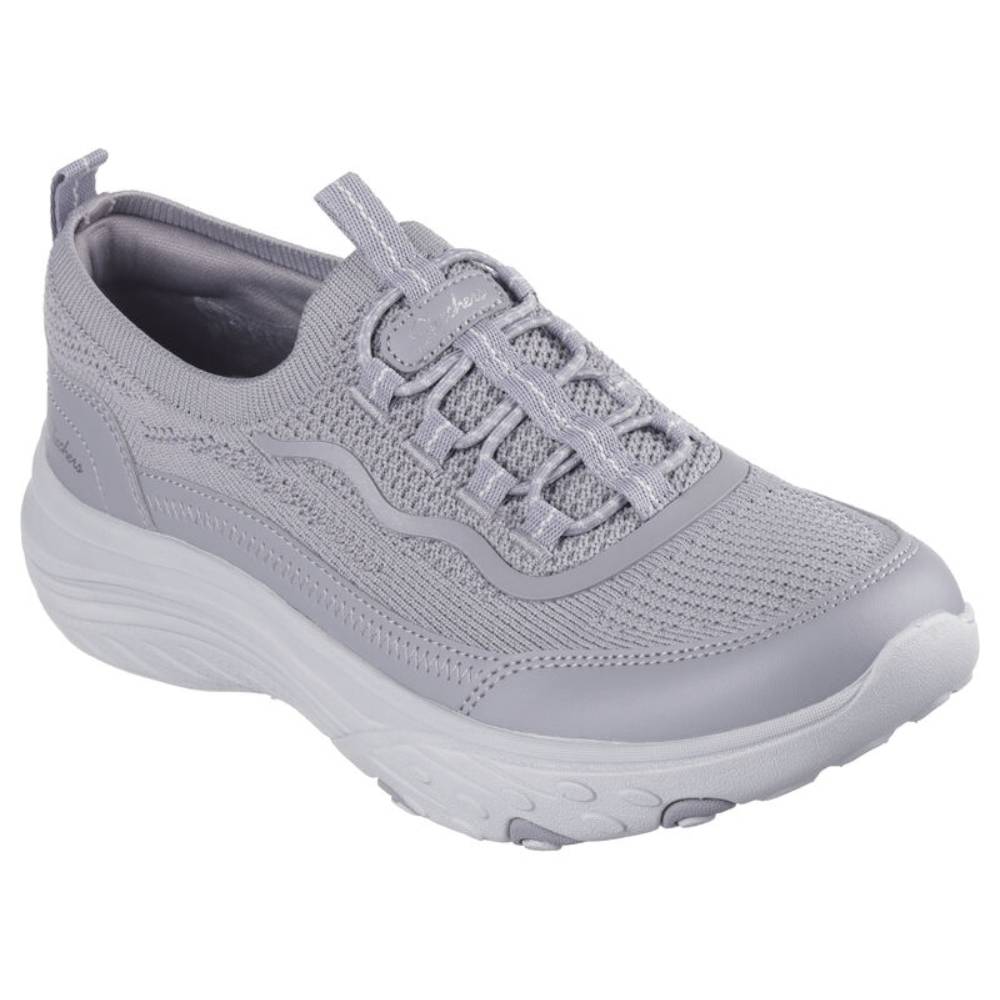 SKECHERS Women's Relaxed Fit Breathe Easier - Suits Her Casual Shoe (Gray)