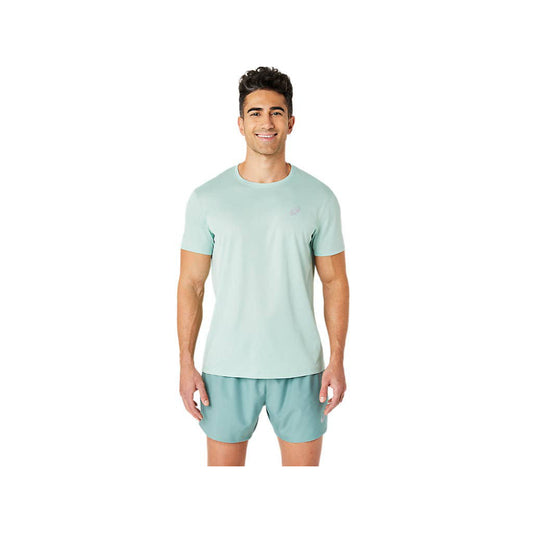 ASICS Men's Silver Short Sleeve Top (Light Celadon)