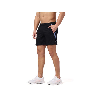 ASICS Men's Colour Block 7In Running Short (Black)