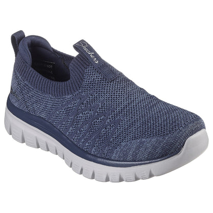 SKECHERS Women's Graceful - Good Vibe Running Shoe (Navy)