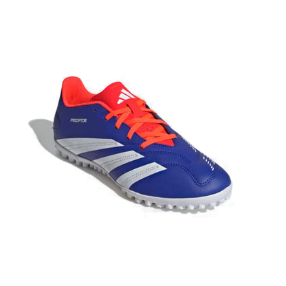 Adidas Unisex Perdator Club Turf Football Shoe (Lucid Blue/White/Solar Red)