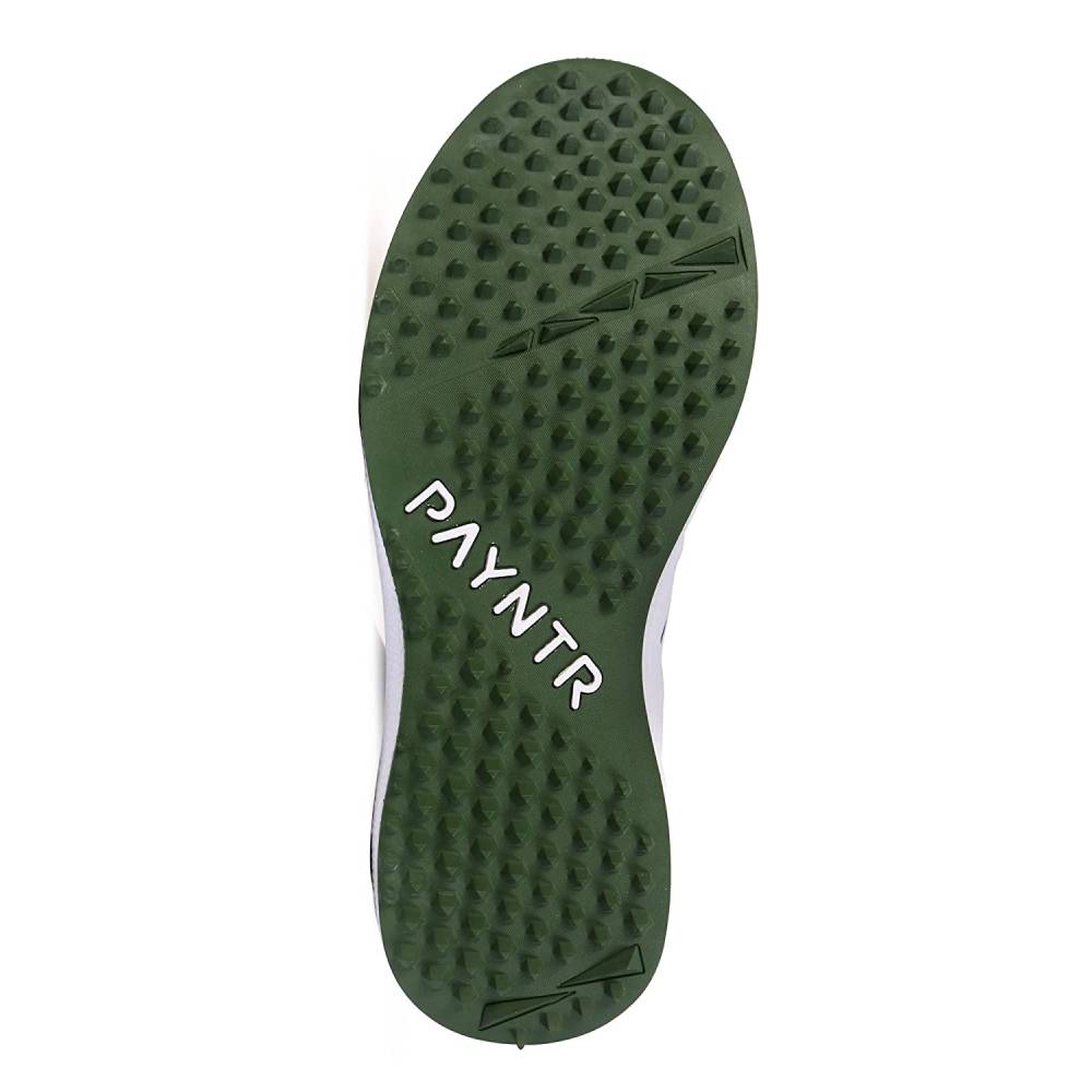 Recommended PAYNTR Men Rubber Spike White,Camo Cricket Shoe