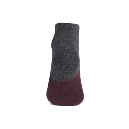 Adidas Men's Flat Knit Low Cut Socks (Chalky Brown/Black/ Anthra Melange)