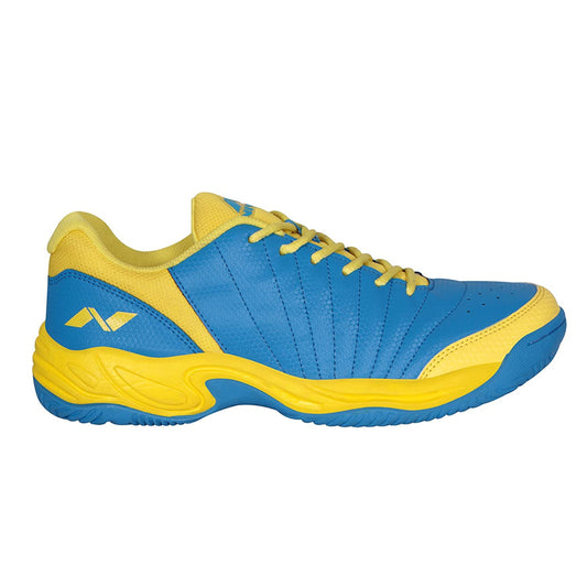 Nivia Rapid-2018 Badminton Shoe (Yellow/A.Blue)