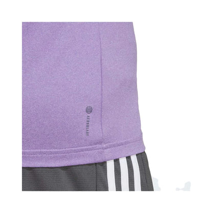Adidas Women's Aeroready Train Essentials Minimal Branding Tee (Violet Fusion)