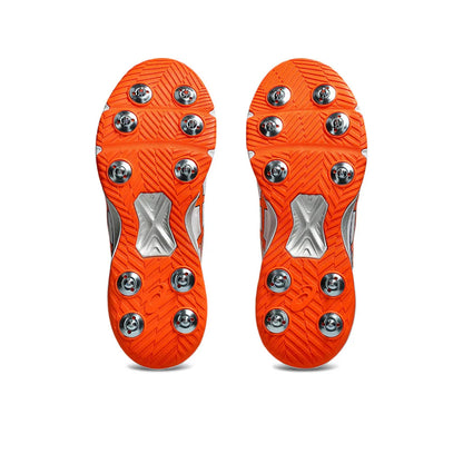 ASICS Men's Speed Menace FF Cricket Shoe (White/Shocking Orange)