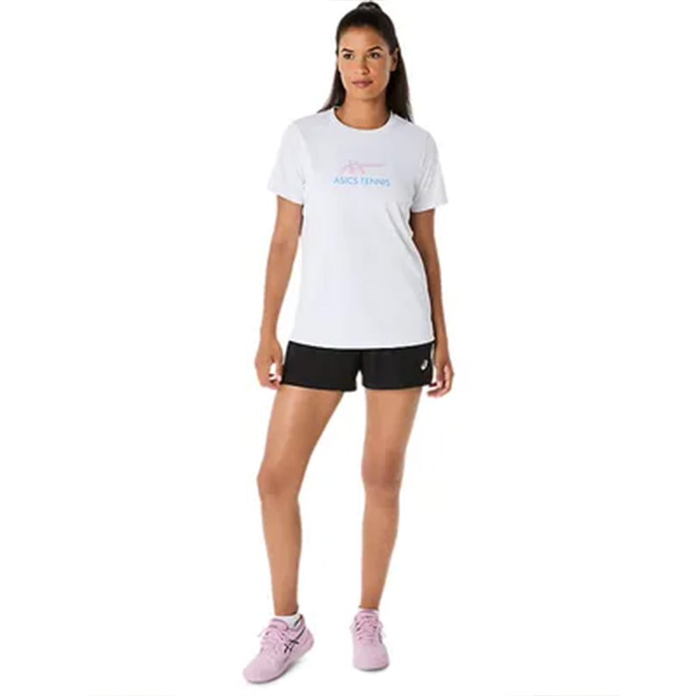ASICS Women's Court Tennis Graphic Tee (White)