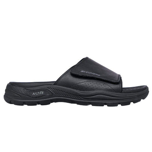 SKECHERS Men's Arch Fit Motley SD-Revelo sandal (Black)