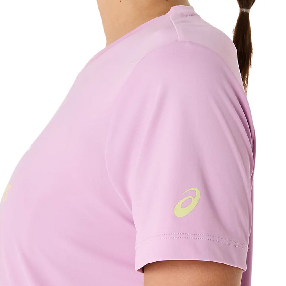 ASICS Women's Court Tennis Graphic Tee (Pink)
