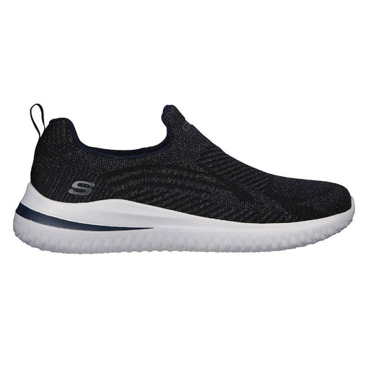 skechers latest delson 3.0 angelo black running shoe