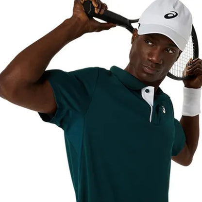 ASICS Men's Court Polo (Dark Green)