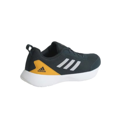 Adidas Men's Questeron Running Shoe (Tech Onix/Silver Metallic/Preloved Yellow)