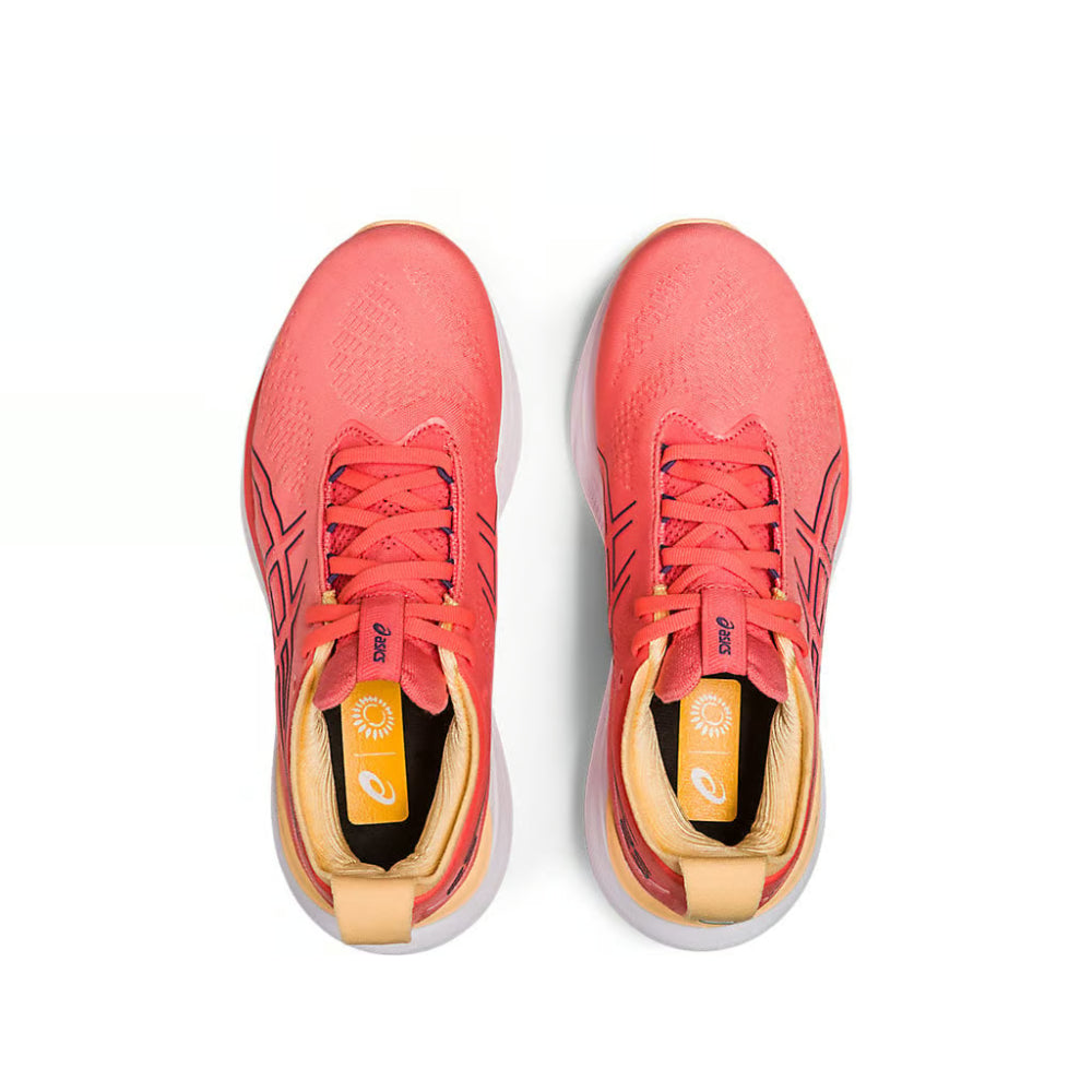 Asics Women Gel-Nimbus 25 best running Papaya,Dusty Purple shoes