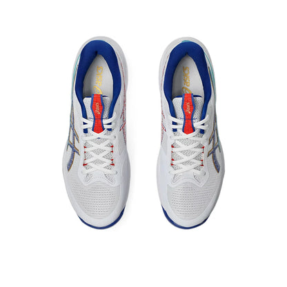 ASICS Men's Netburner Ballistic FF 4 Badminton Shoe (White/Blue)
