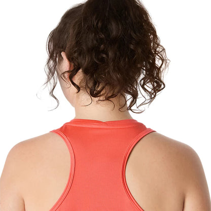 ASICS Women's Silver SS Tank (Coral Reef)