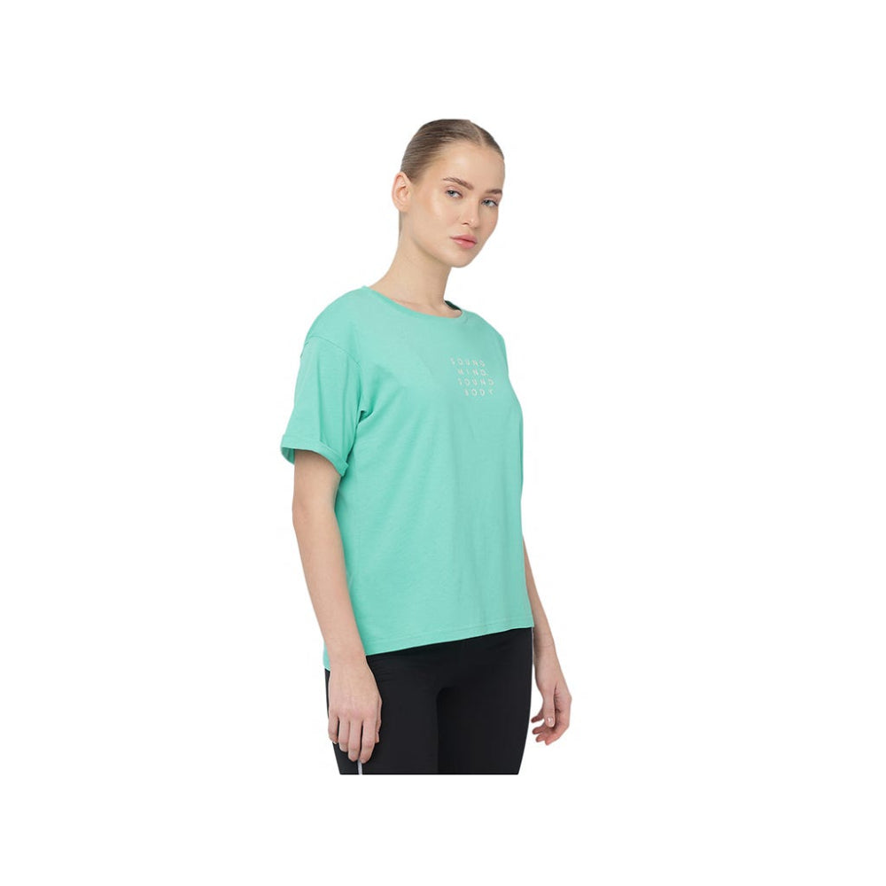 ASICS Women's Training Core Relaxed Graphic Top (Aurora Green)