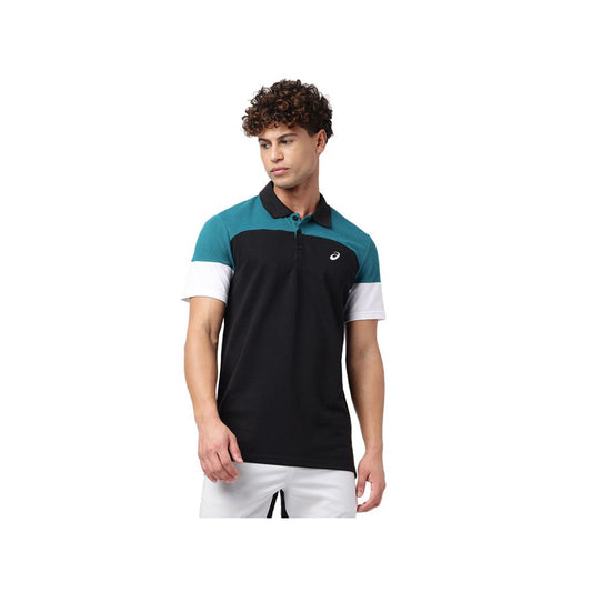 ASICS Men's Color Block Polo Top 2 (Black)