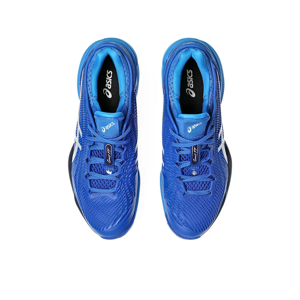 ASICS Men's Court FF 3 Novak Tennis Shoe (Tuna Blue/Pure Silver)