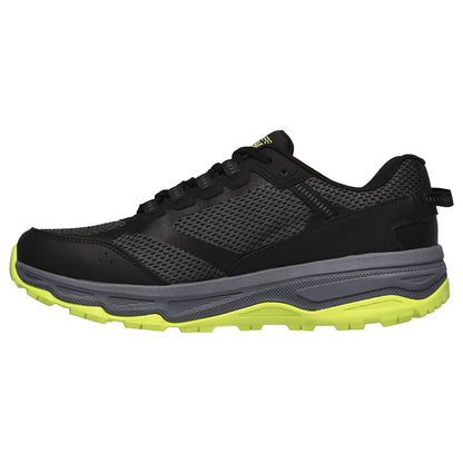 SKECHERS Men's Go Run Trail Altitude Running Shoe (Black/Lime)
