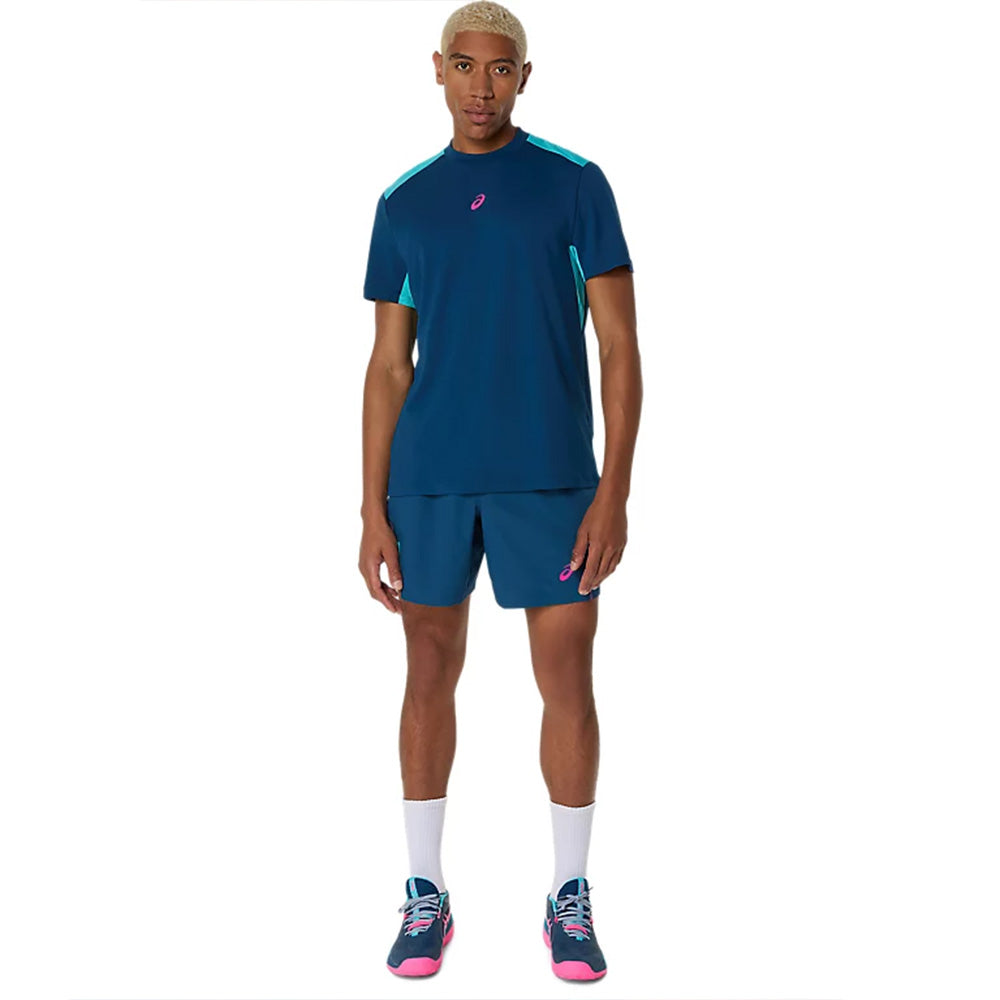 ASICS Men's Padel Court SS Top (Blue)