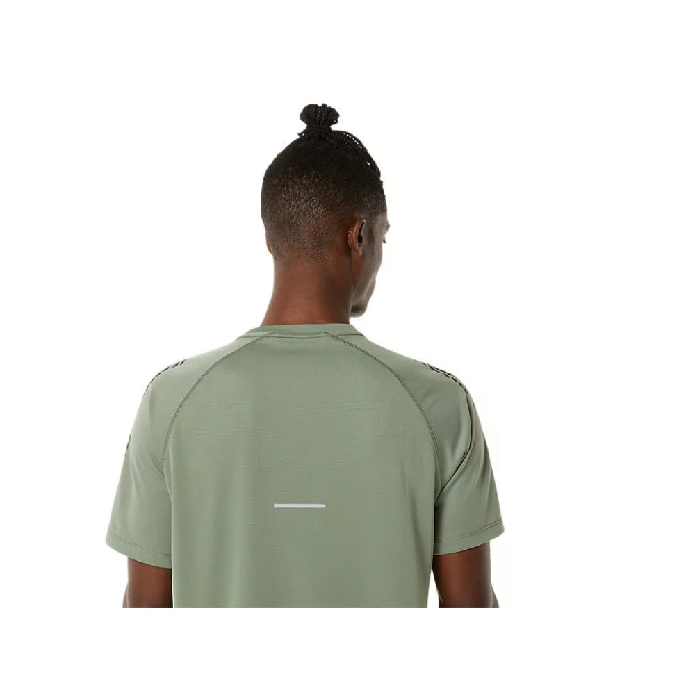 asics latest Icon Short Sleeve Green Top