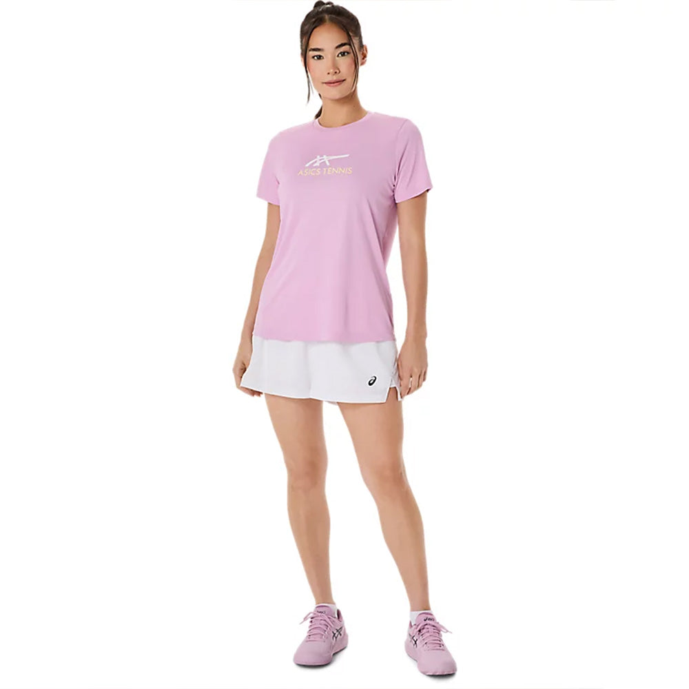 ASICS Women's Court Tennis Graphic Tee (Pink)