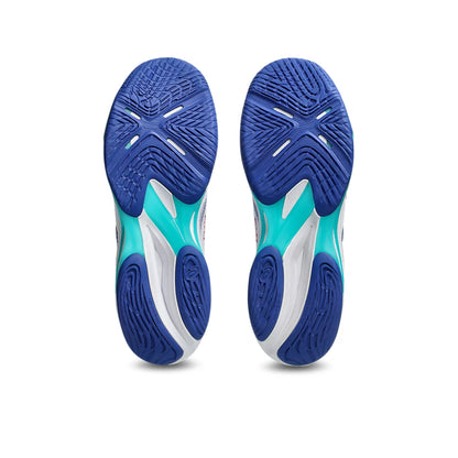 ASICS Men's Netburner Ballistic FF 4 Badminton Shoe (White/Blue)
