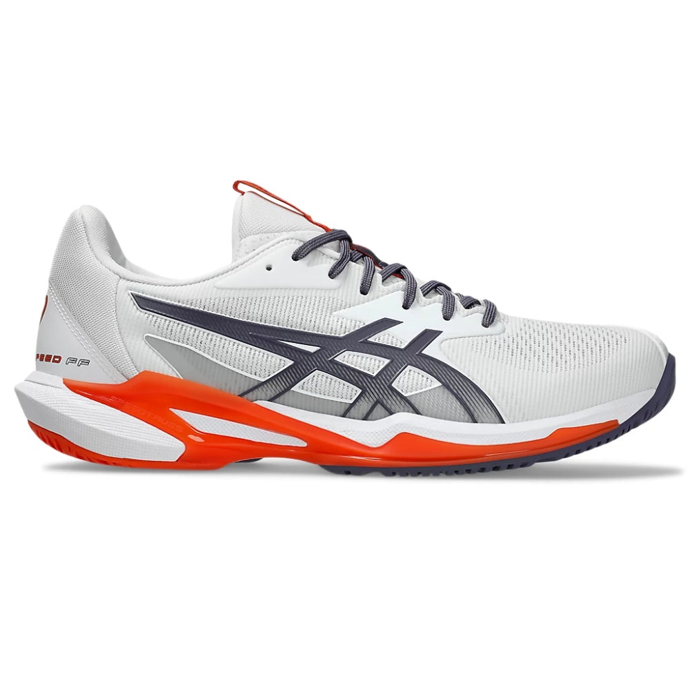 ASICS Men's Solution Speed FF3 Tennis Shoe (White/Greyish Purple)