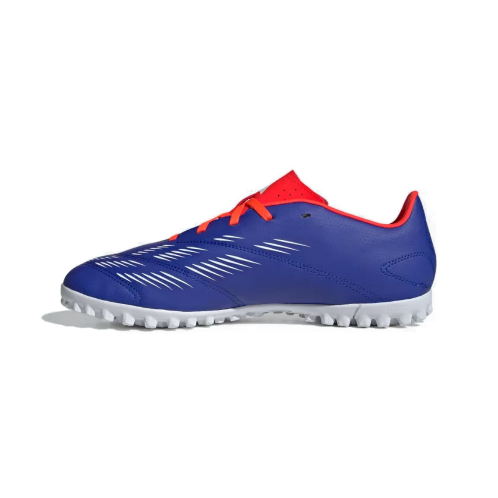 Adidas Unisex Perdator Club Turf Football Shoe (Lucid Blue/White/Solar Red)