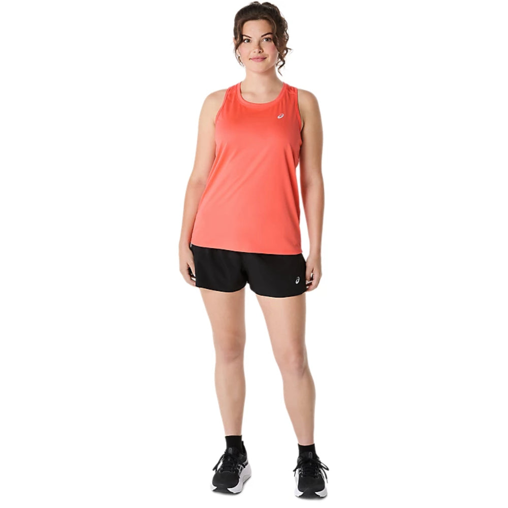 ASICS Women's Silver SS Tank (Coral Reef)