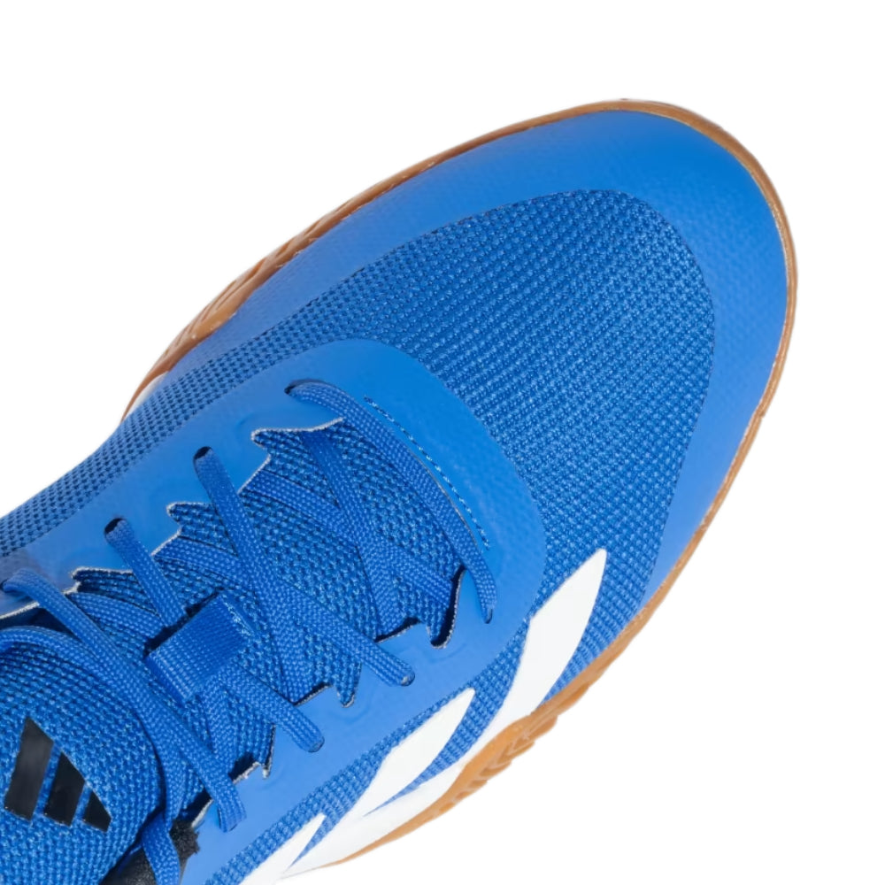 Adidas Men's IND Top V2 Badminton Shoe (Blue/White/Black)