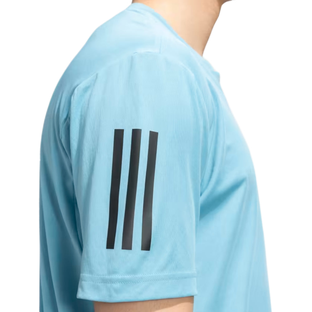 Top Model Adidas Men Club 3 Stripes Tennis Blue Tee