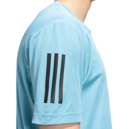 Top Model Adidas Men Club 3 Stripes Tennis Blue Tee