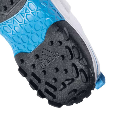 Adidas Men's Cricup 23 Cricket Shoe (Cloud White/Core Black/Pulse Blue)