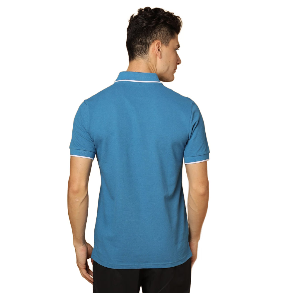 asics best polo blue top