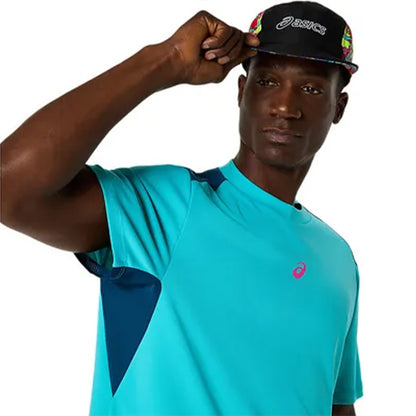 ASICS Men's Padel Court SS Top (Aqua)