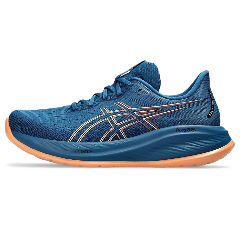 ASICS Men's Gel-Cumulus 26 Running Shoe (Rich Navy/Faded Orange)