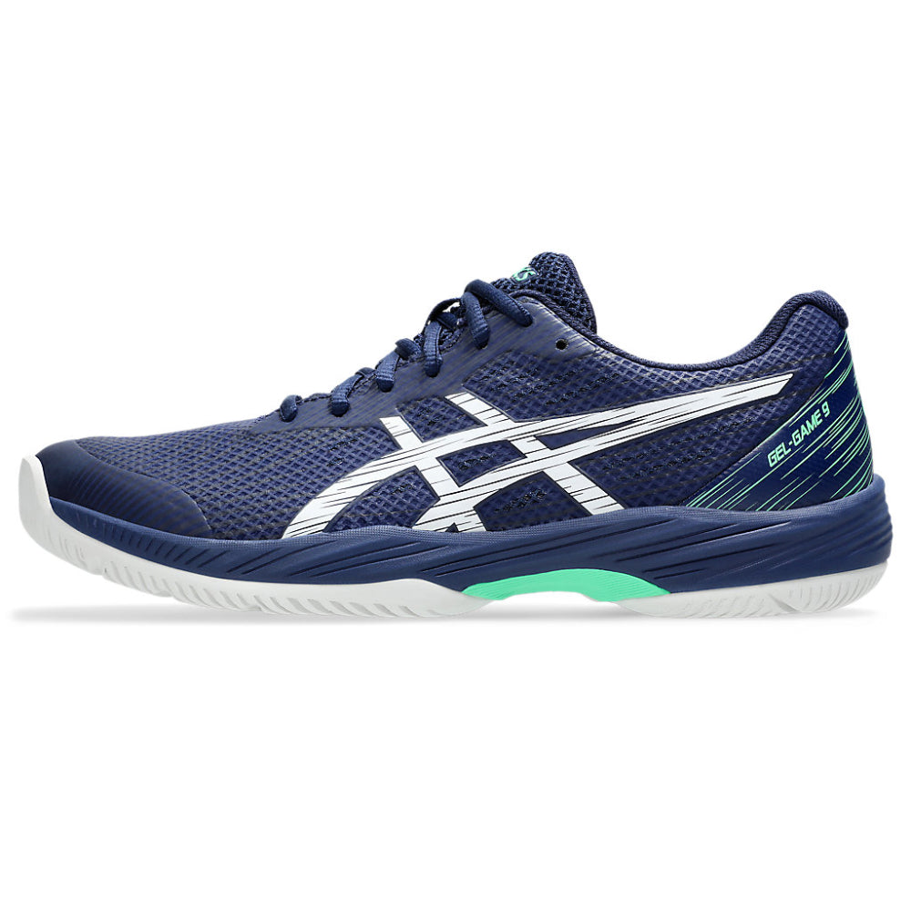 ASICS Men's Gel-Game 9 Tennis Shoe (Blue Expanse/White)