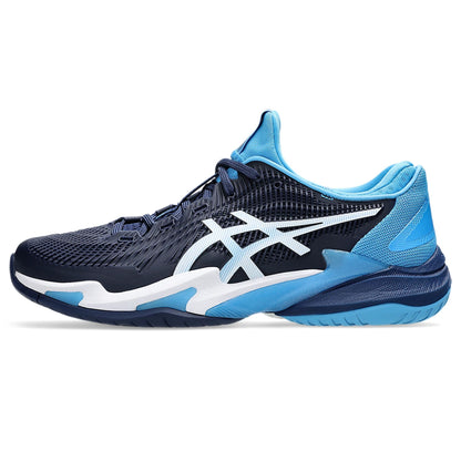 ASICS Men's Court FF 3 Novak Tennis Shoe (Blue Expanse/White)